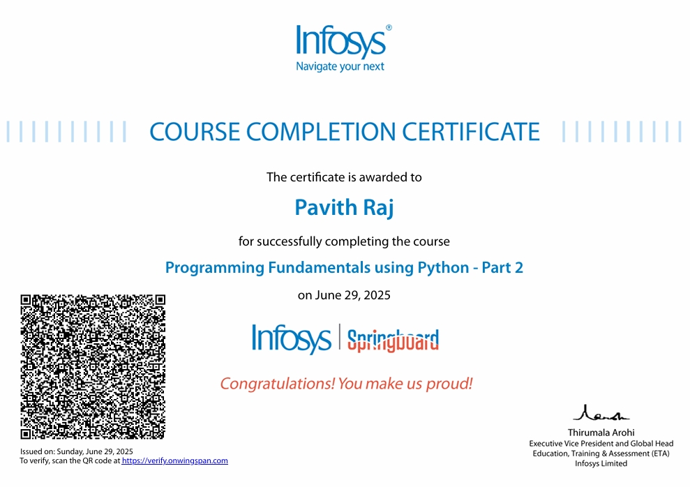 Programming Fundamentals Using Python Part 2